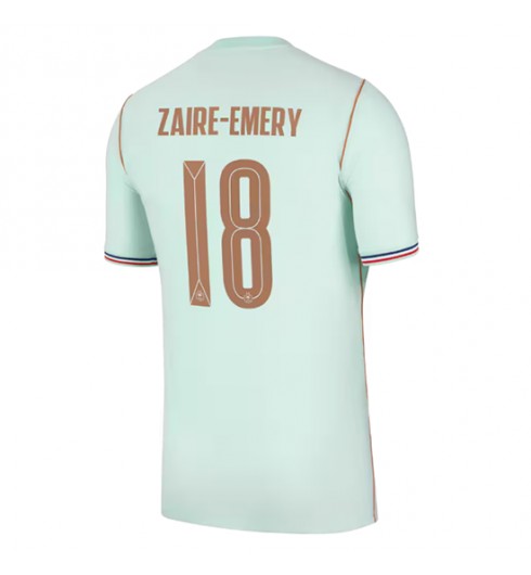Francie Warren Zaire-Emery #18 Venkovní Dres MS 2026 Krátký Rukáv Francie Warren Zaire-Emery #18 Venkovní Dres MS 2026 Krátký Rukáv